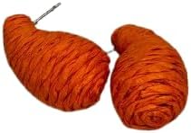 Chic Orange Women's Earrings - Modern Elegant Design