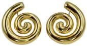 Golden Spiral Earrings - Elegant Women's Accessories