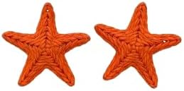 Orange Starfish Earrings - Chic Women's Accessories