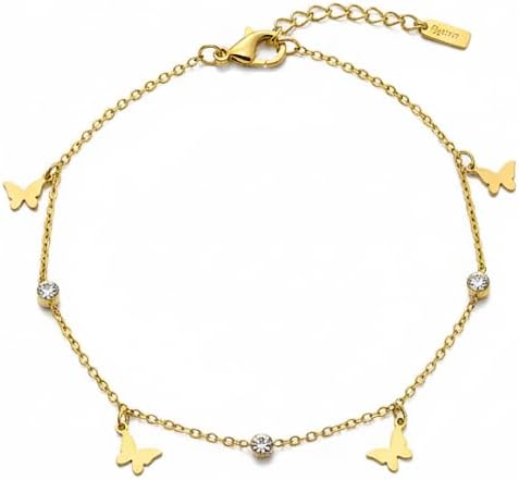 Elegant Butterfly Anklet