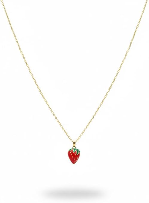 Elegant Strawberry Necklace