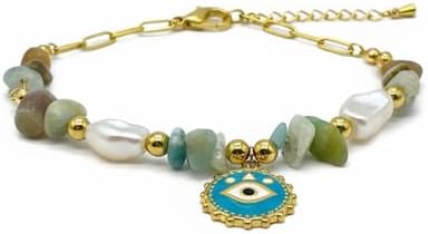 Evil Eye Bracelet with Colorful Beads