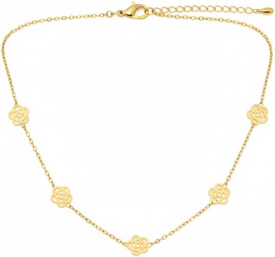 Dainty Rose-Design Anklet