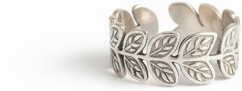 Elegant Stainless Steel Leaf Ring