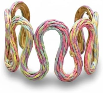 Multicolored Wave Design Bracelet