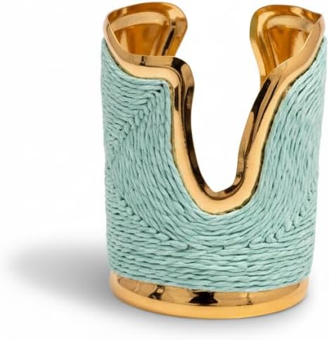 Elegant Turquoise Embroidered Bracelet