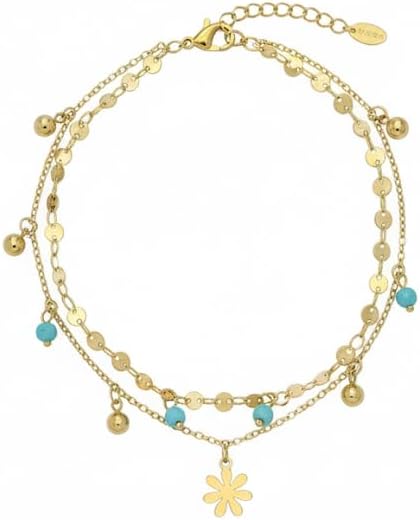 Elegant Double Layered Anklet