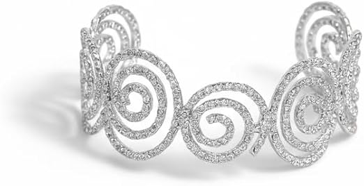 Elegant Spiral Cuff Bracelet