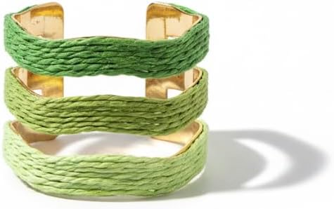 Tri-Band Gradient Green Bracelet