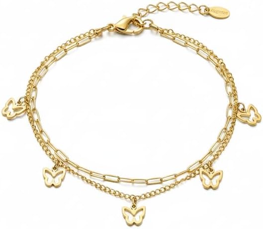 Double Butterfly Anklet