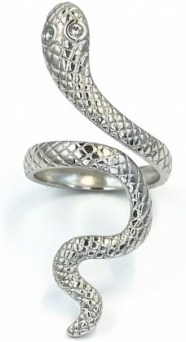 Stylish Snake Ring Stainless Steel