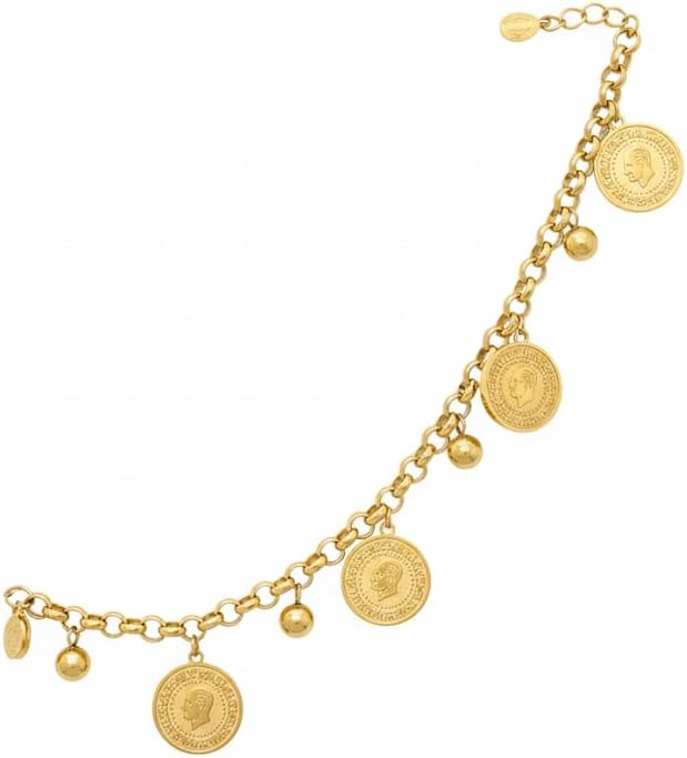 Elegant Gold Coin Bracelet