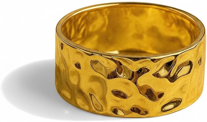 Gold Hammered Bangle