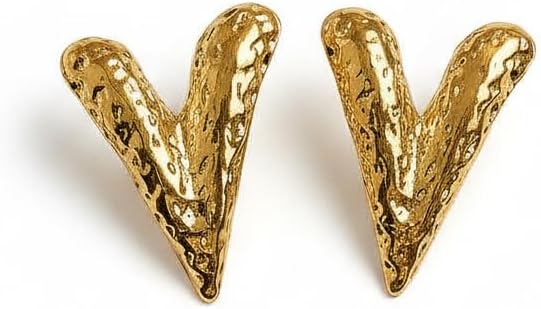Luxury Gold Heart Earrings - Chic Women's Accessories