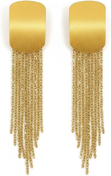 Stylish Golden Tassel Earrings - Modern Women's Accessories