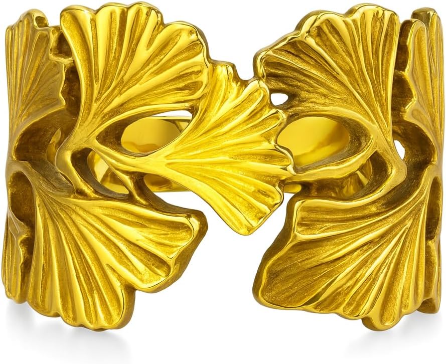 Elegant Leaf Design Ring