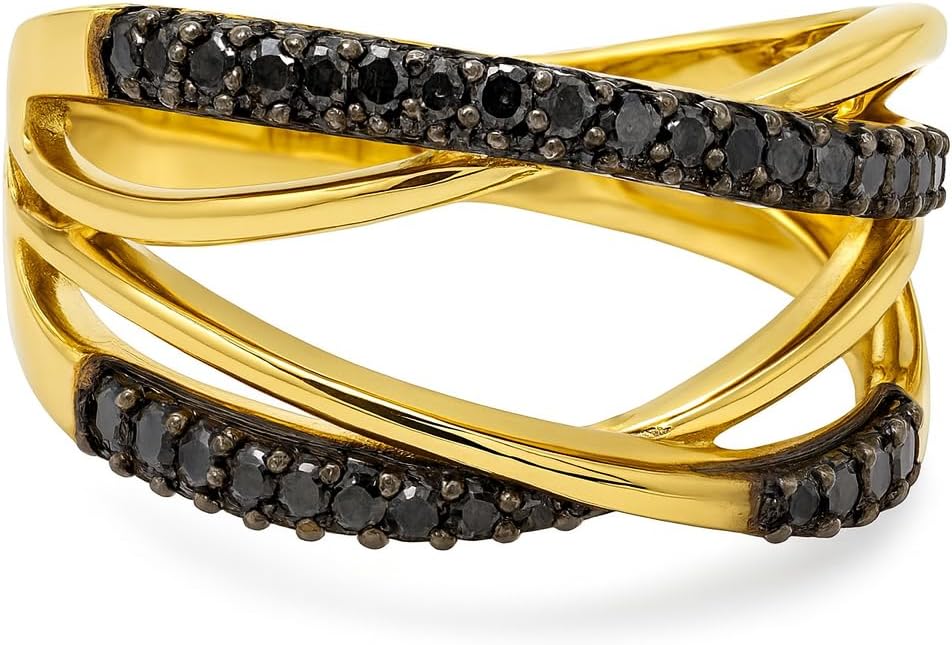 Elegant Crossover Ring