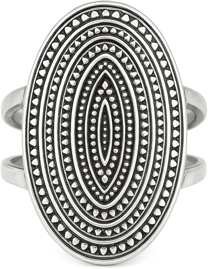 Elegant Silver Ring with Unique Design