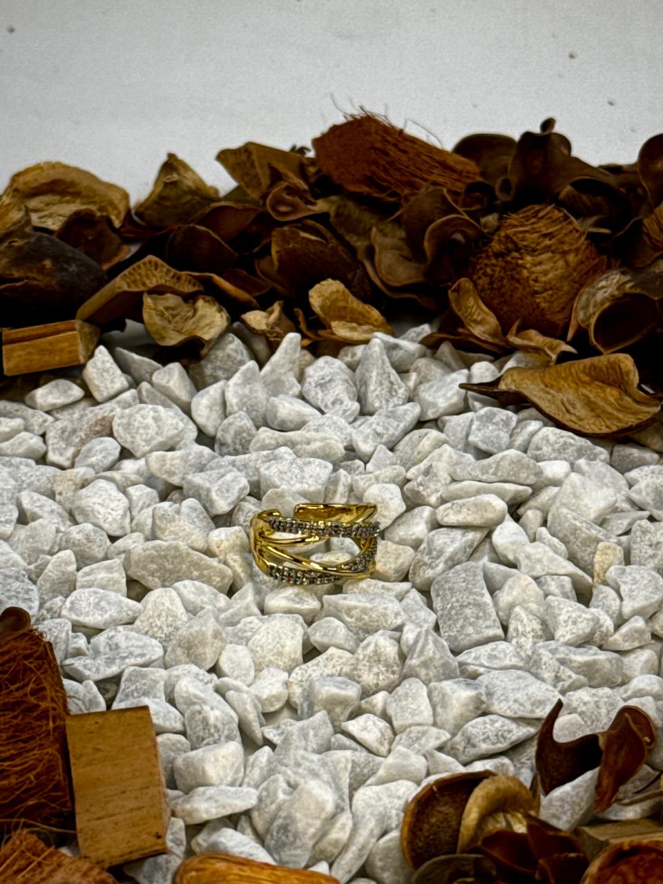 Elegant Crossover Ring