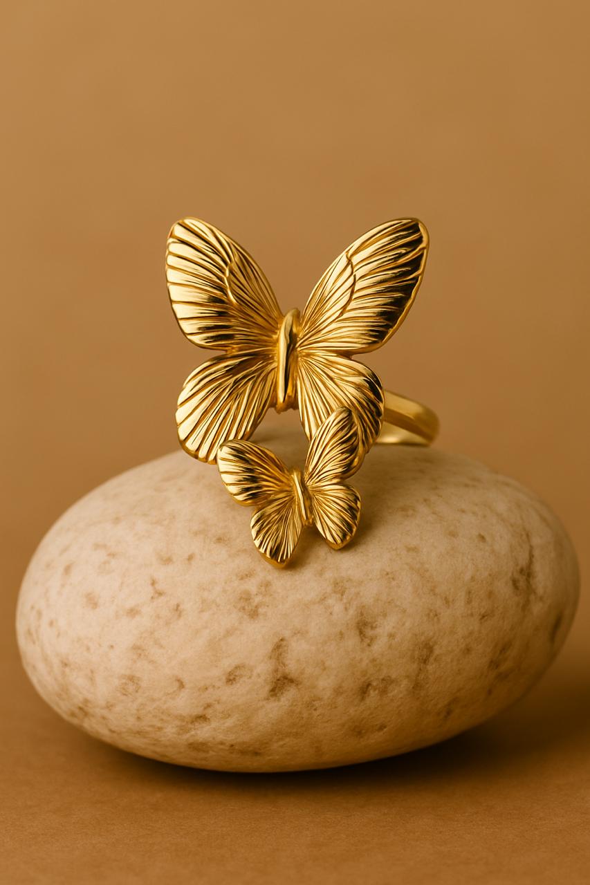 Stainless Steel Butterfly Ring