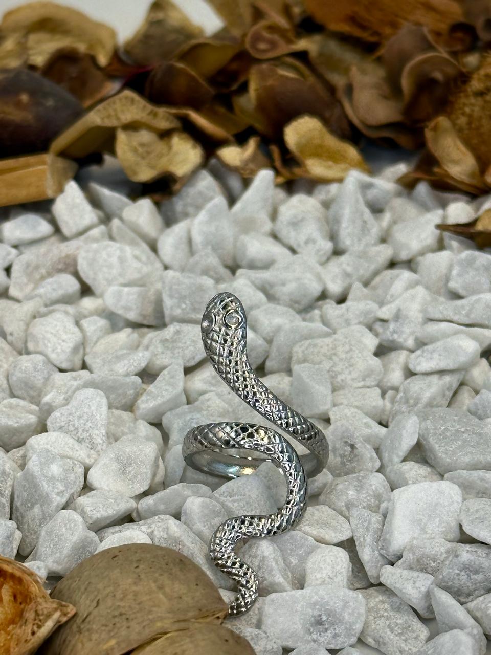 Stylish Snake Ring Stainless Steel