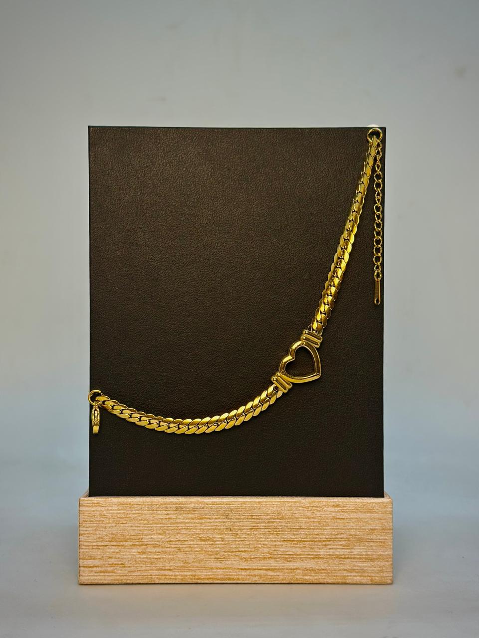 Luxury Stainless Steel Heart Bracelet