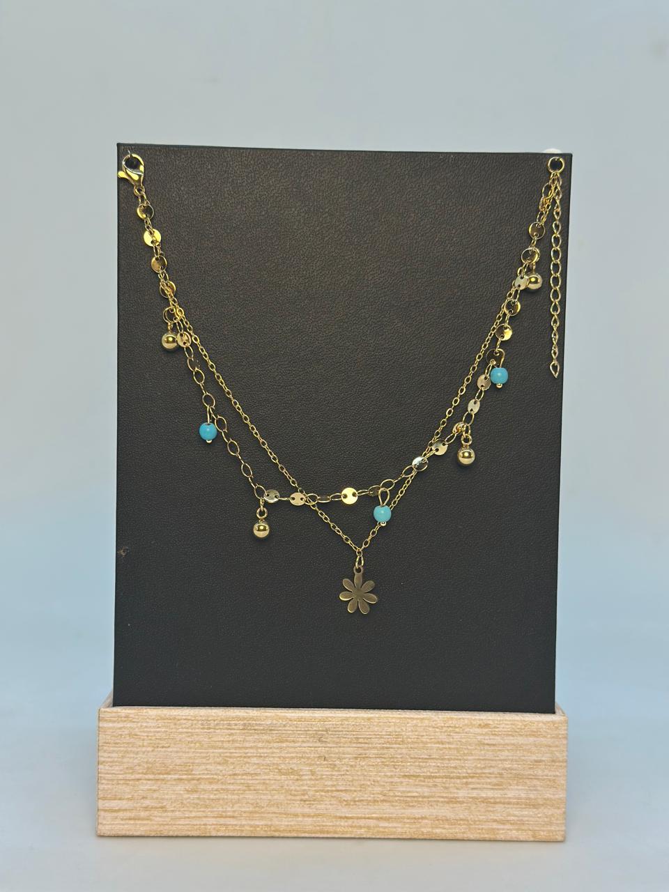 Elegant Double Layered Anklet