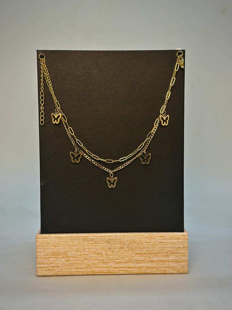 Double Butterfly Anklet