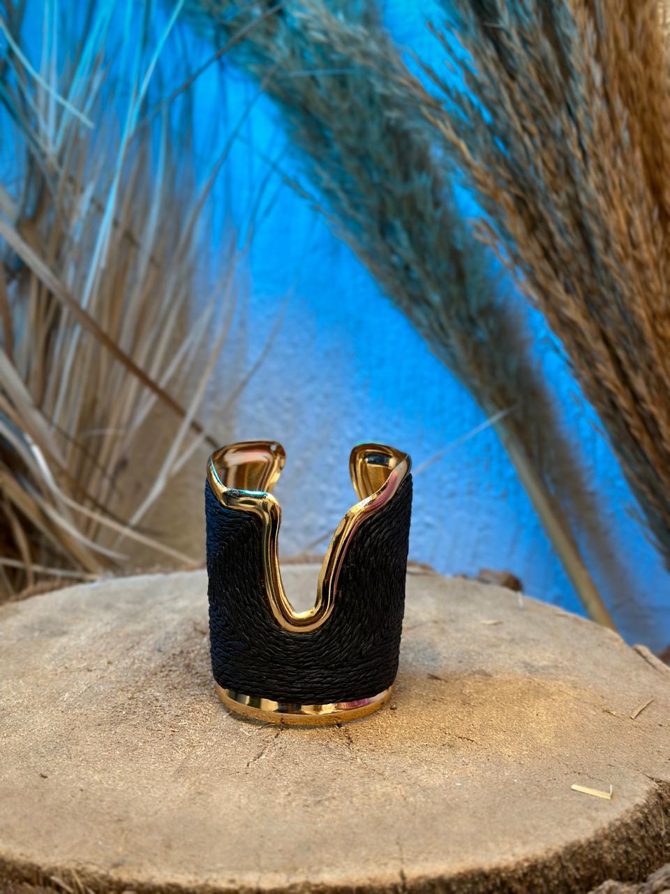 Black and Gold Bracelet