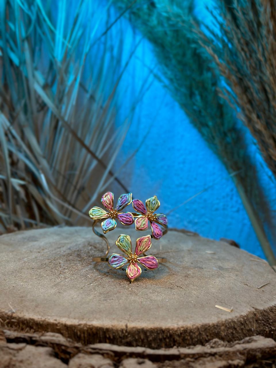 Colorful Flowers Bracelet