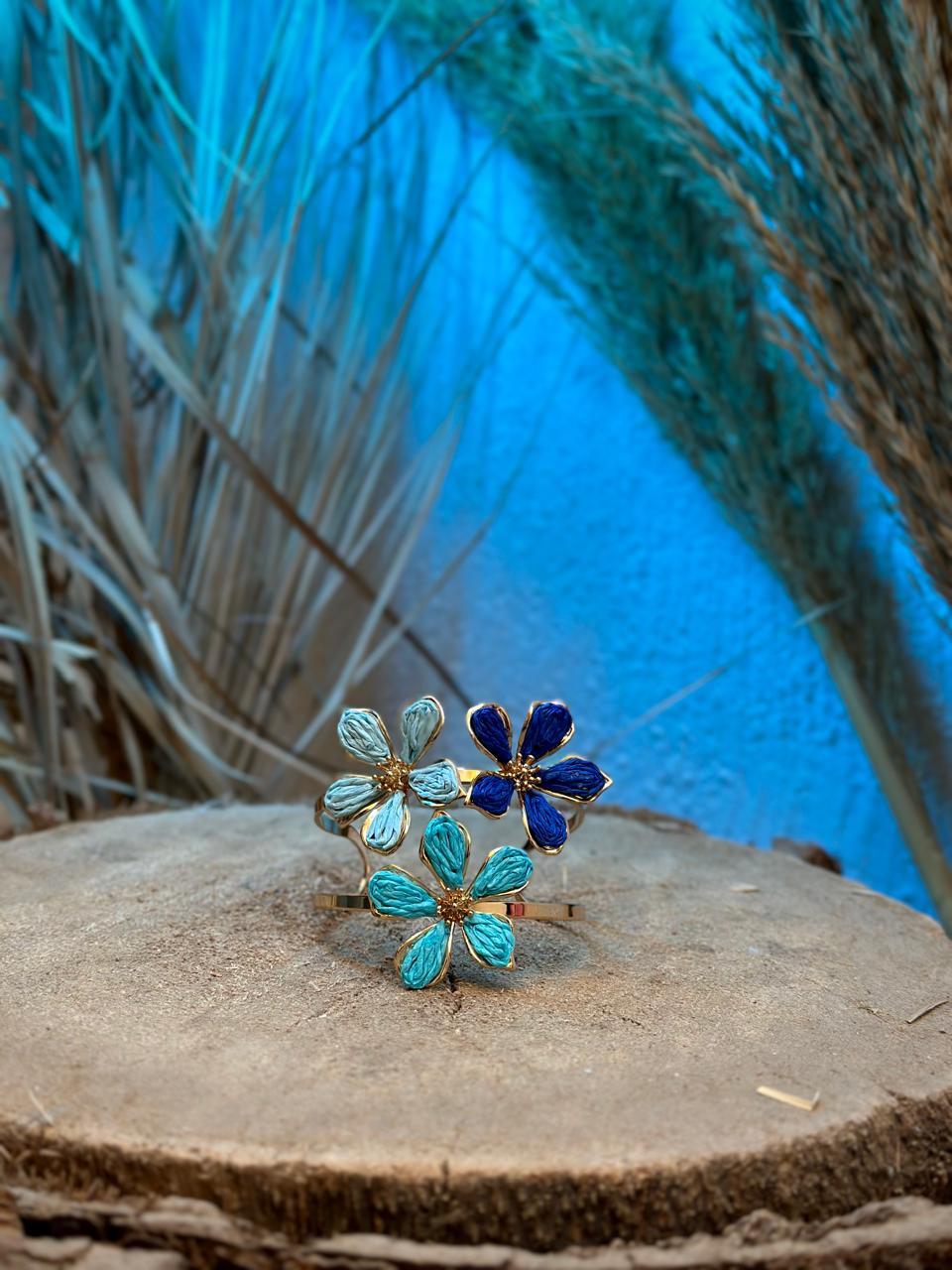 Multicolor Flowers Bracelet