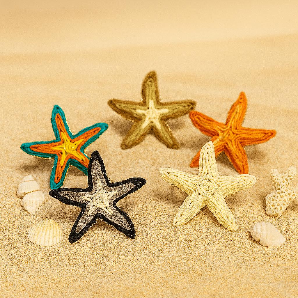Elegant starfish rings