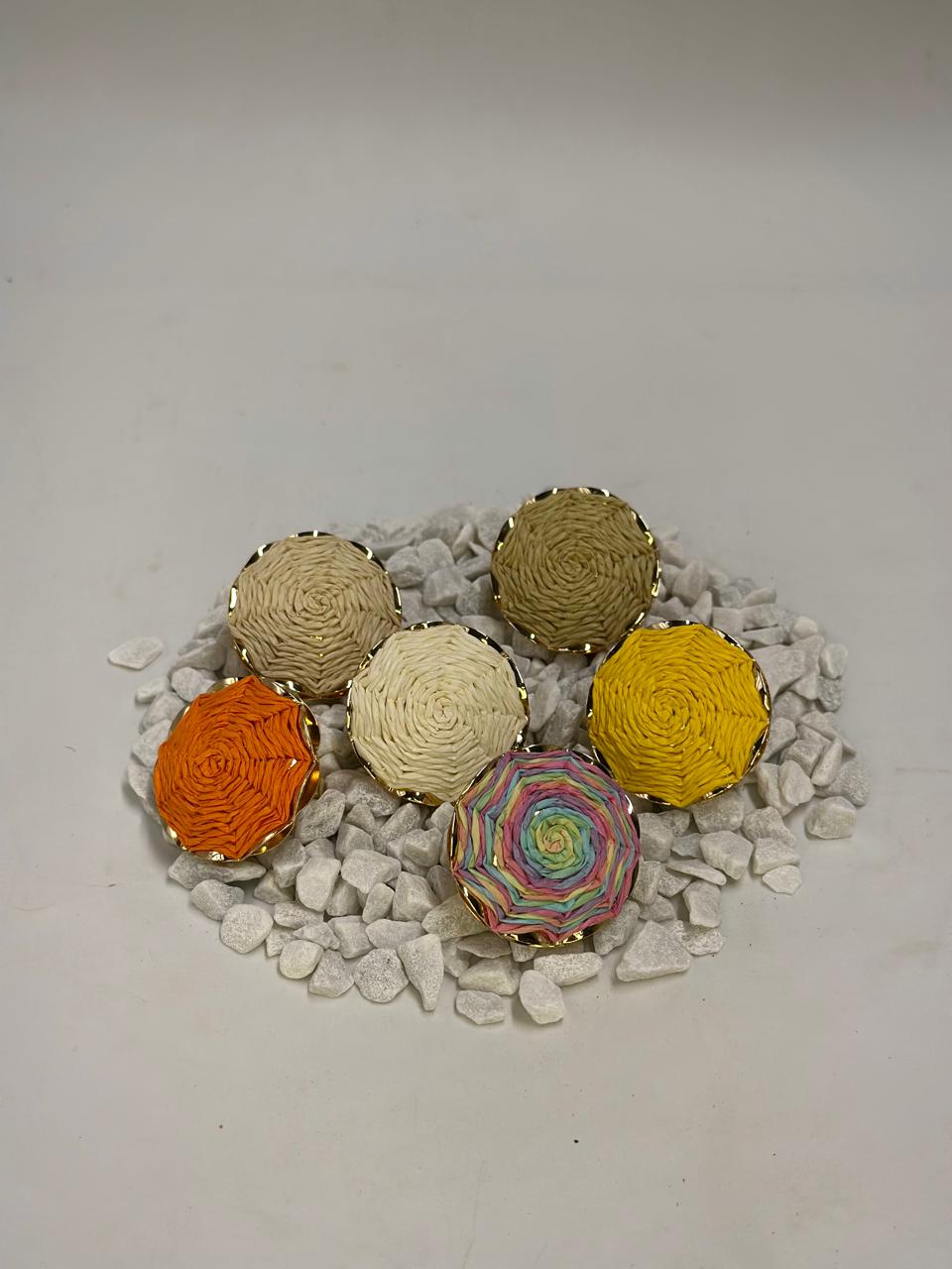 circular rings in the shape of shells