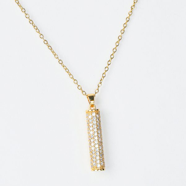 Long necklace studded with glitter - Image 3