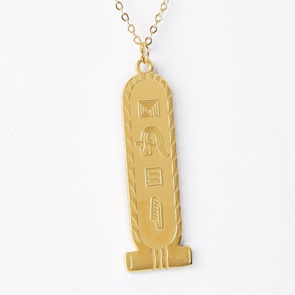 Pharaonic obelisk necklace