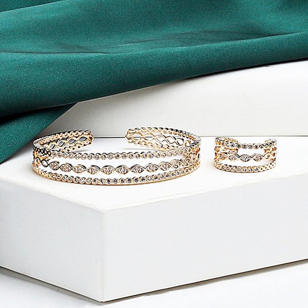 Elegant bracelet and ring set - Image 3