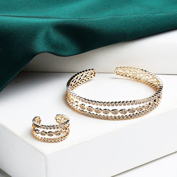 Elegant bracelet and ring set - Image 2