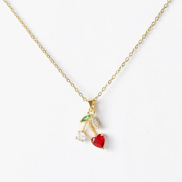 Elegant heart and diamond necklace - Image 2