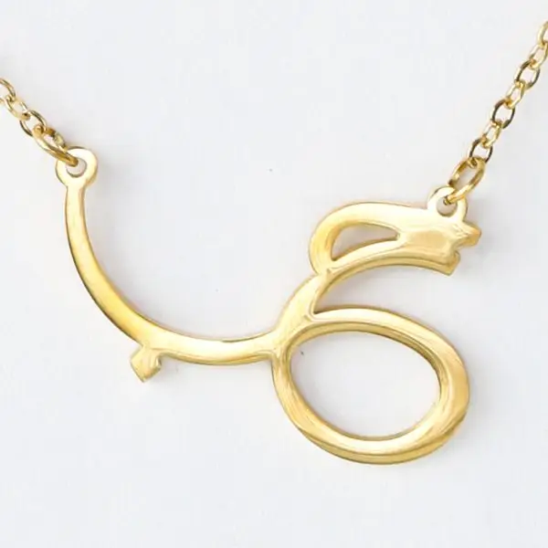 Elegant alphabet necklace