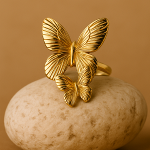 2 Butterflies Ring
