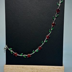 Crimson Bloom Bracelet