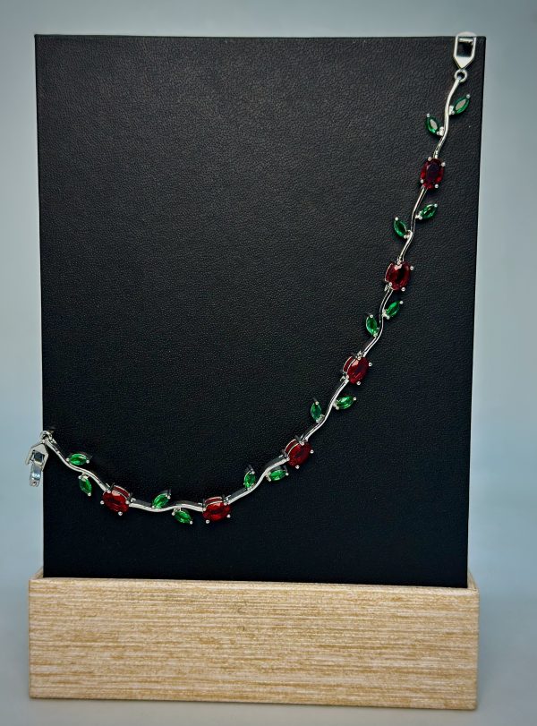 Crimson Bloom Bracelet