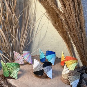 Shell Weave Chunky Bangle