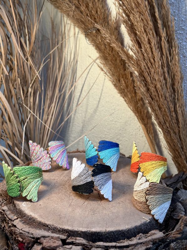 Shell Weave Chunky Bangle