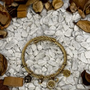 Shiny Stack Chunky Bangle